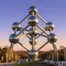 Atomium al Atardecer — Visita Bruselas Instagramable: Murales, Galerías y Atardeceres, bruselas