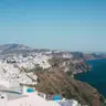 Café com vistas em Fira — Gastronomia Santorini Bleisure: Negócios e Calma na Joia do Egeu, santorini