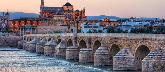 Sunset at the Roman Bridge