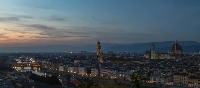 Orfebres del Ponte Vecchio al Atardecer