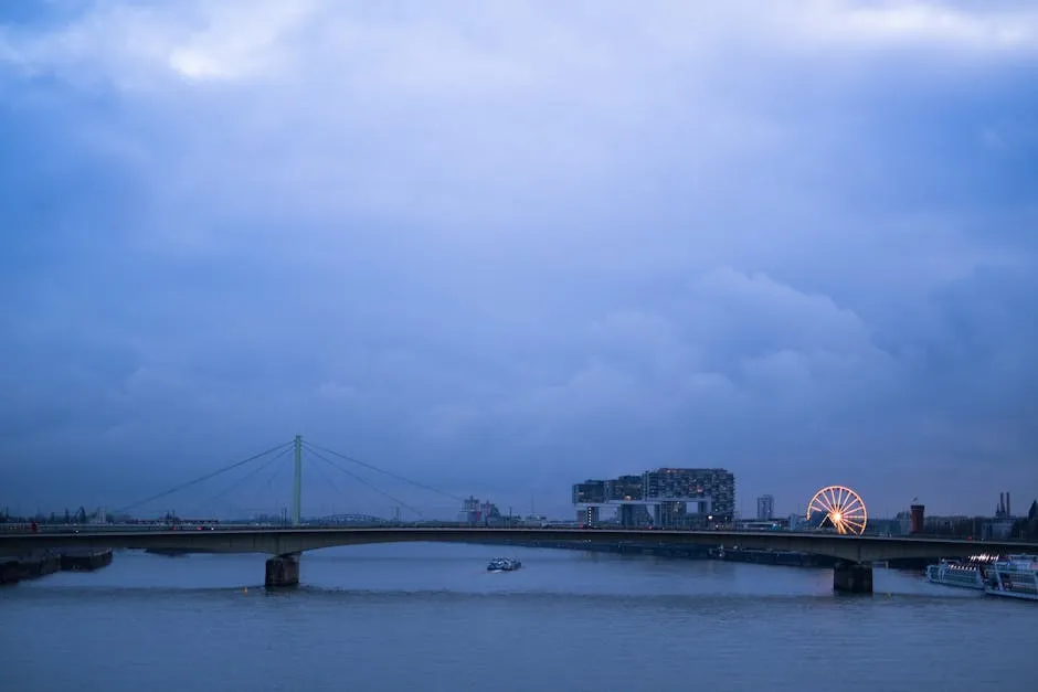 Atardecer en el Puente Hohenzollern