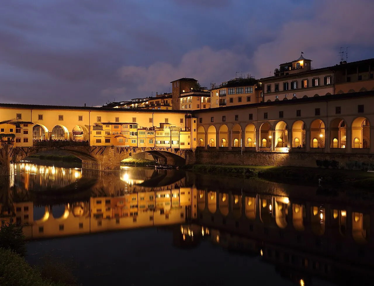 Ponte Vecchio al Atardecer