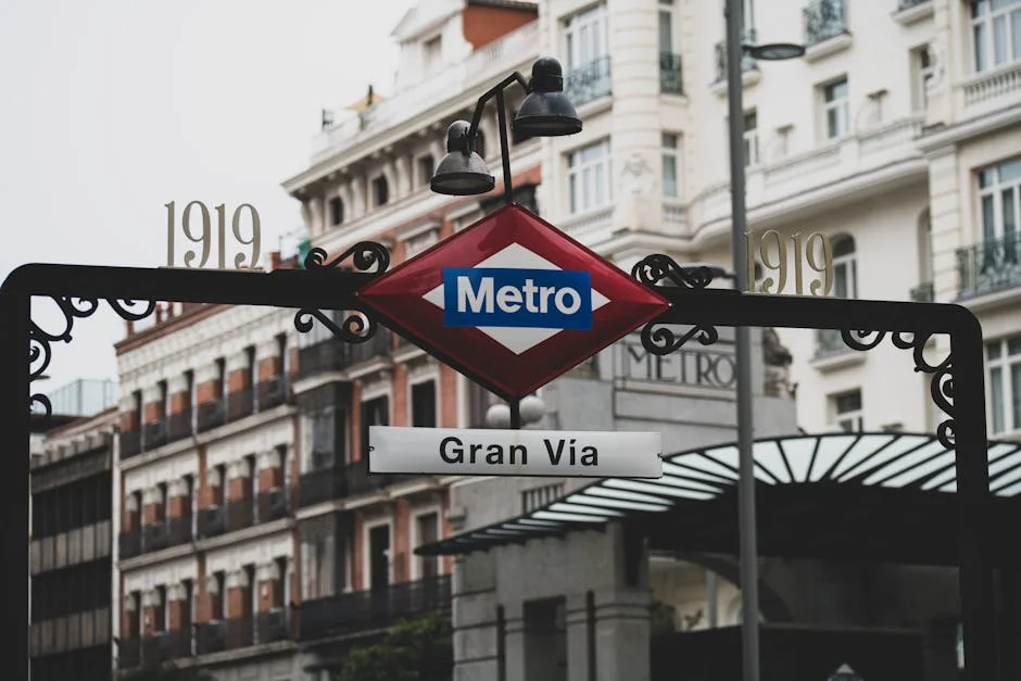 Gran Vía at Sunset