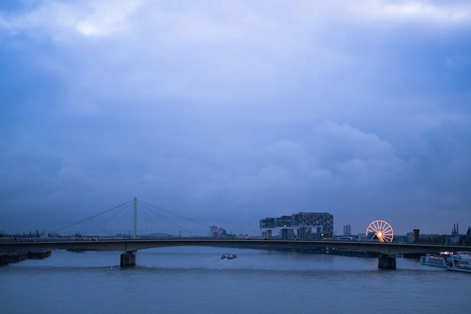 Atardecer en el Puente Hohenzollern
